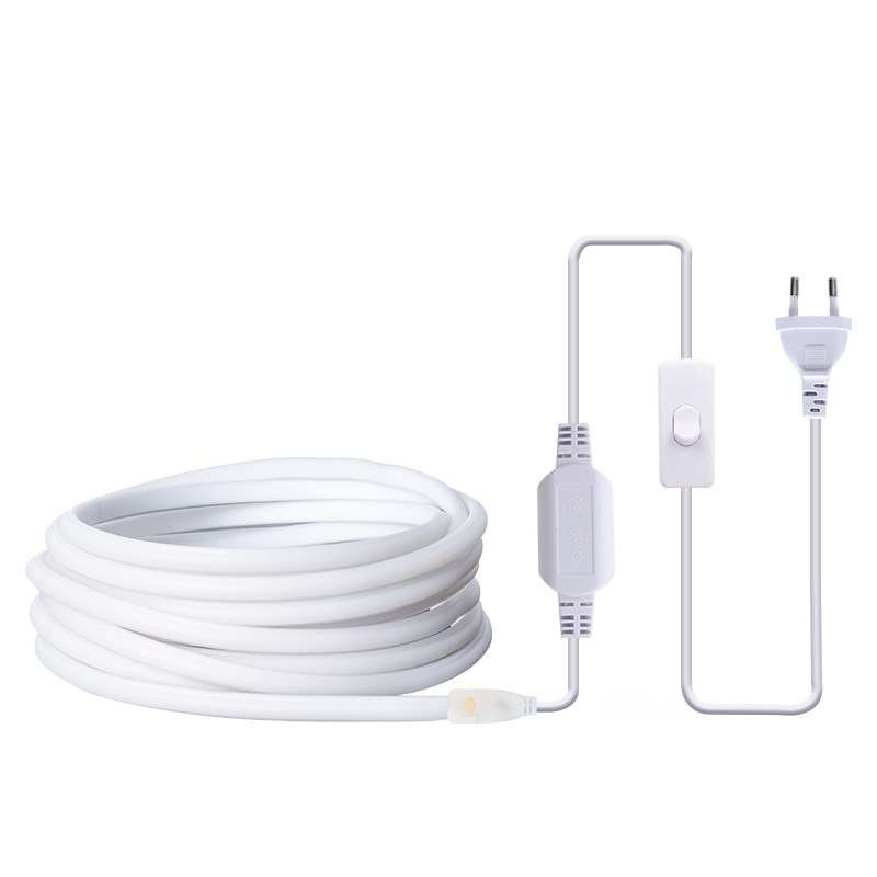 插电带开关氛围灯带自粘led灯条床头悬空电视柜装饰cob暖光220v