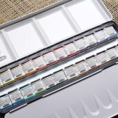 大师级固体水彩颜料装 学院级色大史半块全块