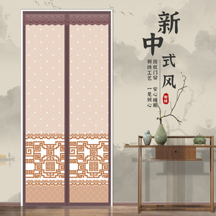 家用隐私防蚊门帘防偷窥遮挡卧室透风隔断帘魔术贴U磁吸免打孔纱