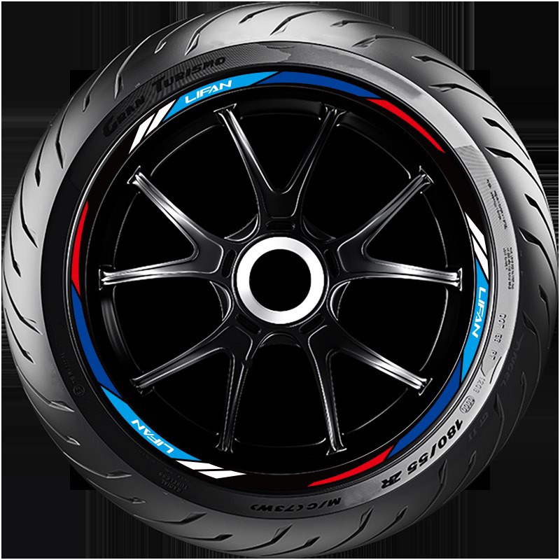 适用力帆KPV150轮毂贴轮胎贴字母贴反光贴贴纸贴花车贴防水改装