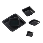 方形菱形称量盘 塑料称量皿 天平称量船 实验室称量舟 黑色 白色