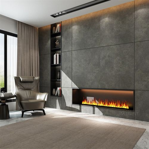 d雾化壁炉火焰加湿器嵌入式定制家用取暖智能装饰电子壁炉仿