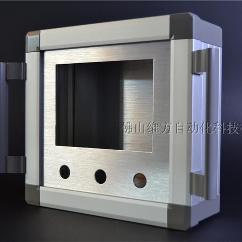 捷威纶触摸屏安装盒控制箱铝合金7寸1定制 触摸屏操作箱