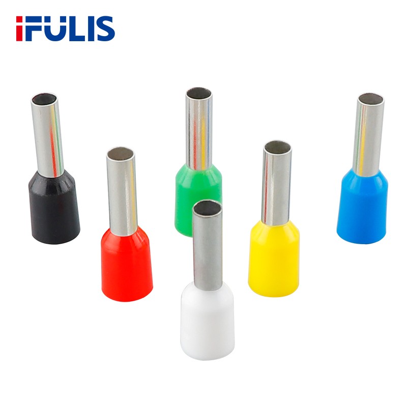 E1008 管型端子 欧式冷压VE针形端头 家用00只色黄铜盒装插针