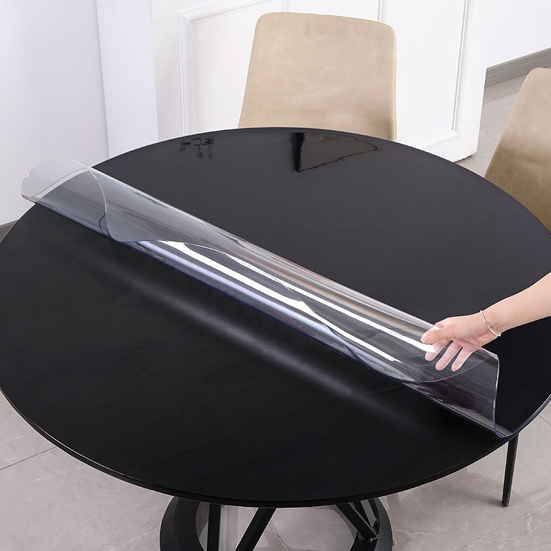 圆桌桌布软玻璃PC防水防油防烫免洗圆形台布塑料水晶板桌垫