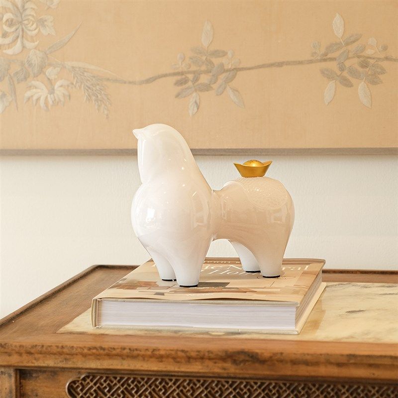 ldli 财马驾到新招财桌面客厅 样板间家居软装饰品,家居饰品,装饰摆件,淘宝优惠券,粉丝福利购,淘宝优惠卷