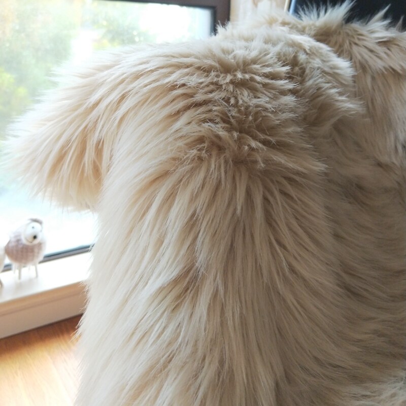 仿羊毛纯色长毛圆形地毯欧式客厅地毯茶几长毛绒卧室床边毯飘毯