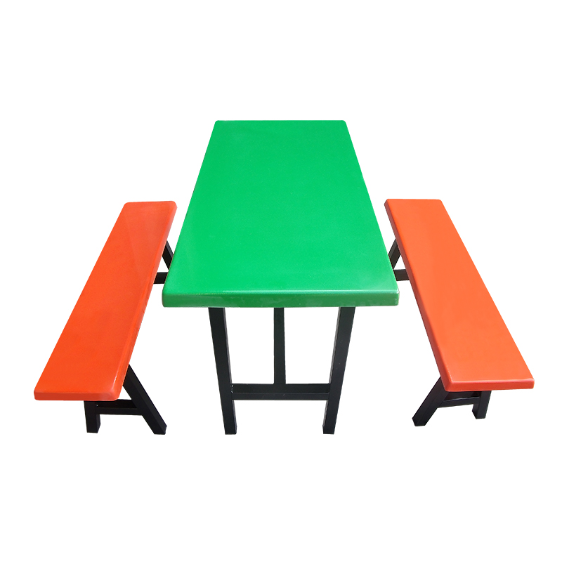 送货上门玻璃餐台 一桌四椅 长条食堂餐桌椅 快餐店桌椅 分体饭店