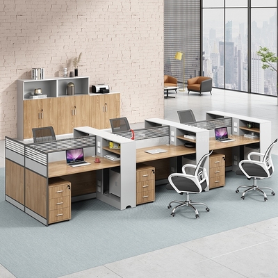 香尔特职员办公桌椅组合工位员工简约双人四人位六人位创意办公桌