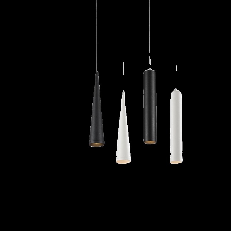 全光谱R98显色家用护眼低蓝光餐厅吧台吊线灯圆形直筒锥形筒射灯