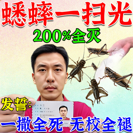 蟋蟀杀虫剂一窝端室内外菜地灭蛐蛐蚂蚱虫卵双杀专用药抓蝈蝈神器