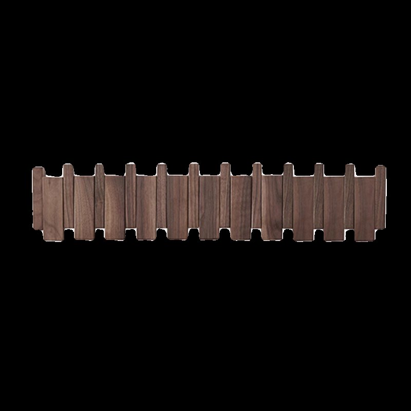 实木挂衣钩衣架壁挂墙壁衣帽钩入户免打孔进门玄关黑胡桃琴键挂钩