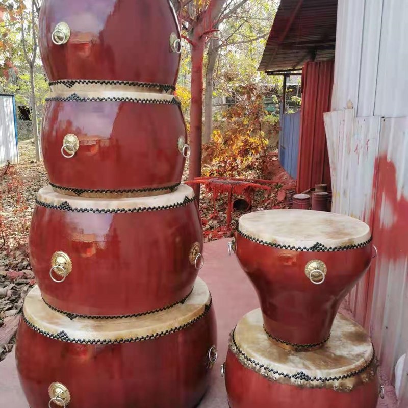 黄牛皮鼓椿木鼓白茬鼓锣鼓战鼓堂鼓大鼓寺院鼓道士鼓诵经鼓法钟鼓