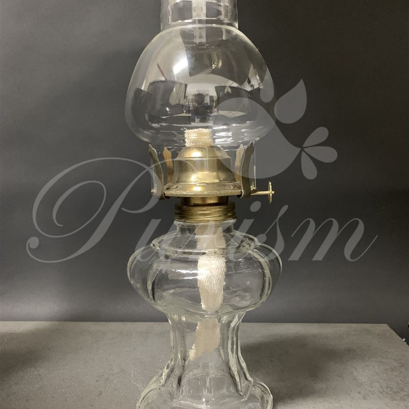 33cm高复古怀旧玻璃新居婚庆子孙灯佛灯台灯装饰长明煤油灯