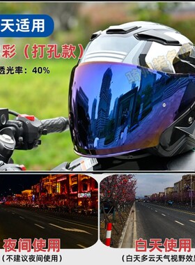 HOEI J安全帽护目镜帽簷JUIE代2代代 JFOE打孔款变色镜片