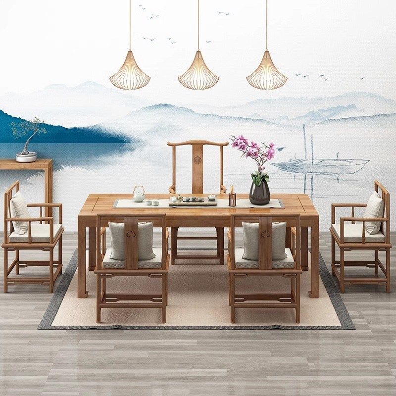 新茶桌实木大板现代家用办公室会客茶台泡茶洽谈接待桌,住宅家具,家用茶台/茶桌,淘宝优惠券,粉丝福利购,淘宝优惠卷