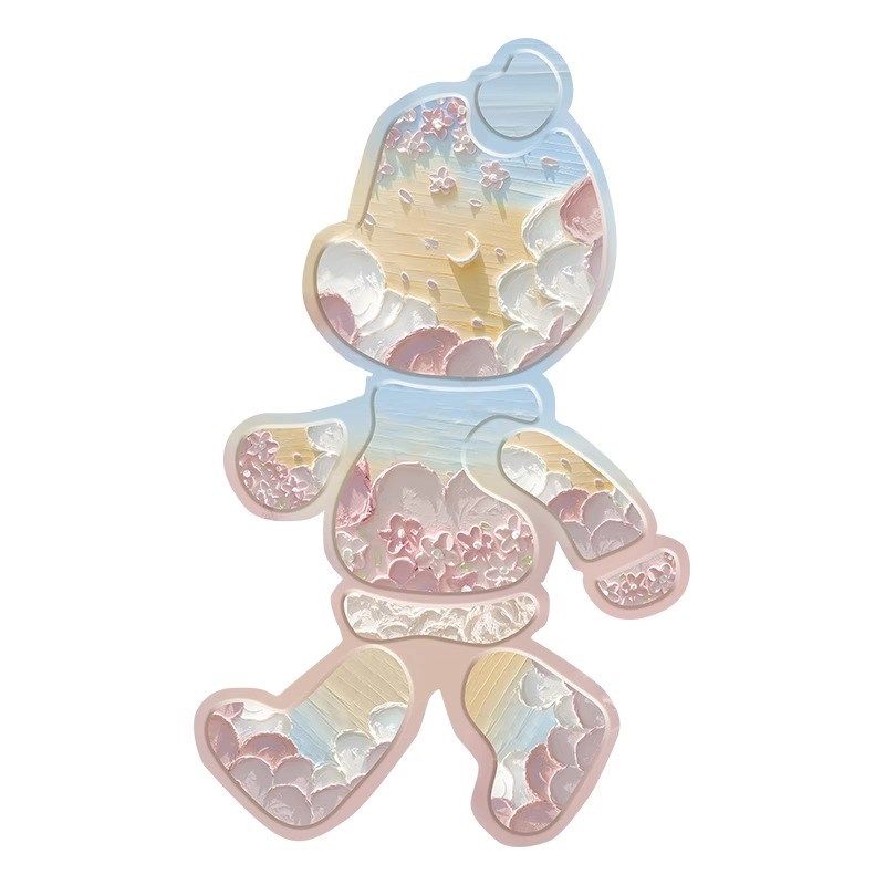 暴力熊带灯玄关装饰画LD入户正对门挂画奶油客厅走廊过道壁灯画,家居饰品,氛围画/灯画,淘宝优惠券,粉丝福利购,淘宝优惠卷