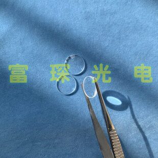 JGS2 石英平凸透镜 直径D12mm 焦距F=22mm 未镀膜