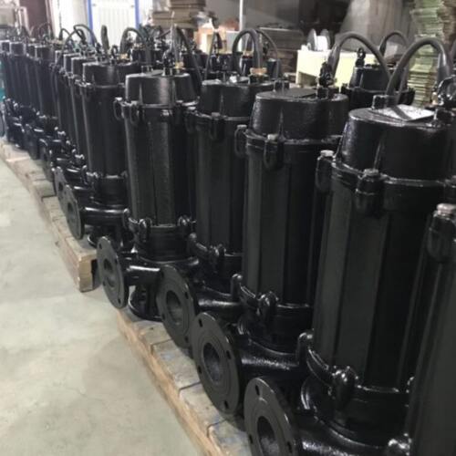 WQ/QW工程污水抽水提升泵380V潜水无堵塞排污泵350WQ1200-18-90KW