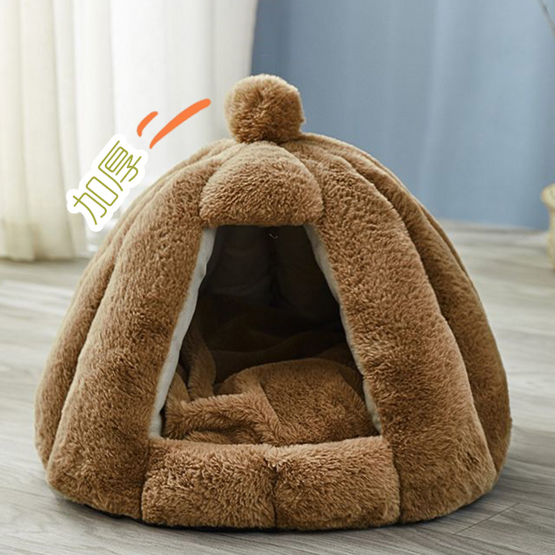 猫窝冬季保暖封闭式宠物狗窝猫屋猫咪秋冬款冬天睡觉用安全感猫床