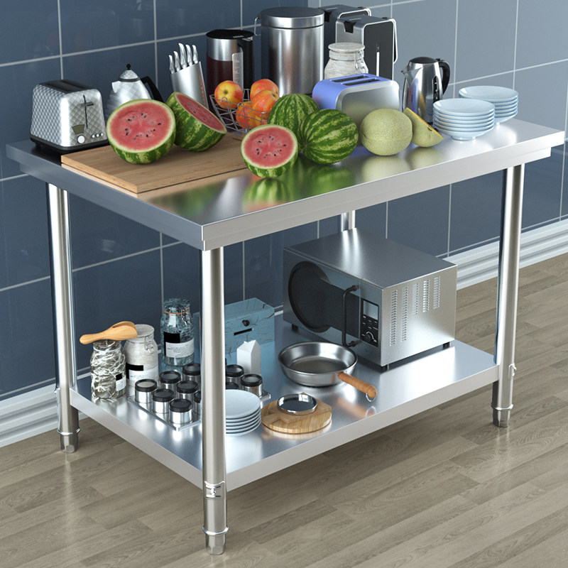 不锈钢工作台储物架子平面层案板厨房切菜桌子操作台多功能烘焙台,厨房/烹饪用具,厨房置物架/置物柜/角架,淘宝优惠券,粉丝福利购,淘宝优惠卷