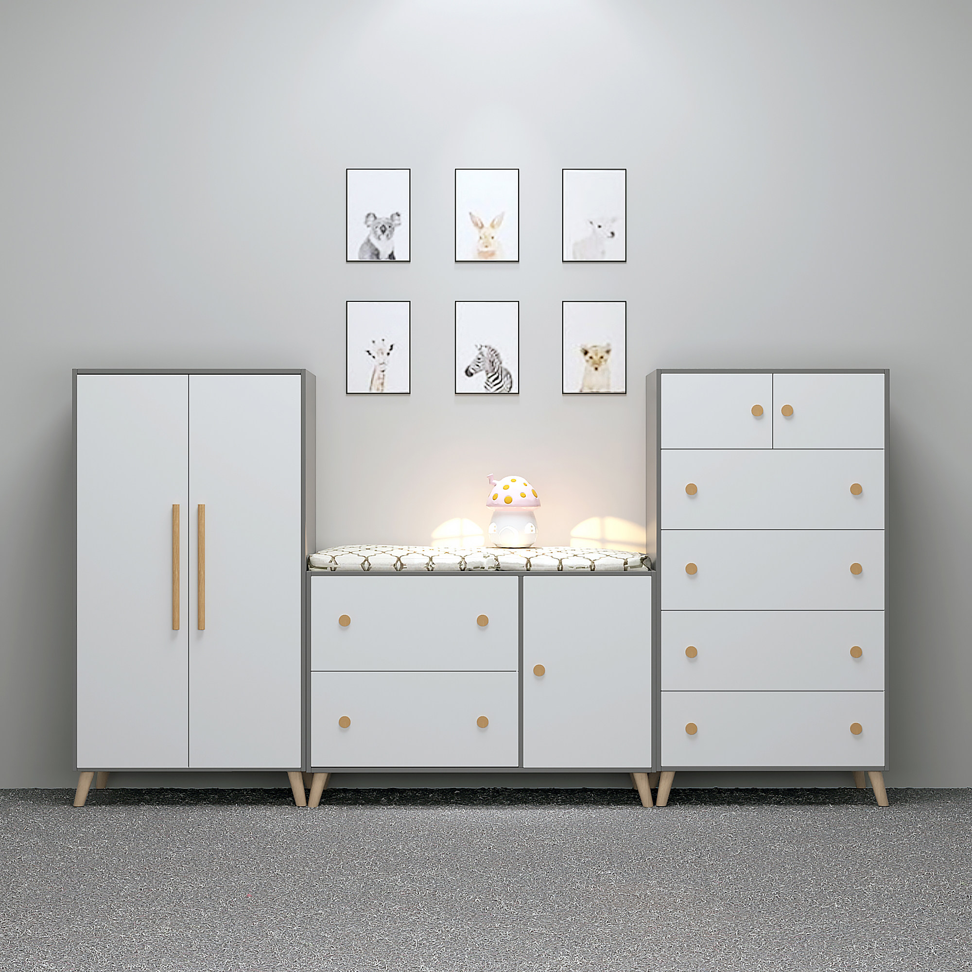 可比熊儿童简易衣柜组装实木卧室小衣柜斗柜书架收纳柜储物柜,住宅家具,独立衣柜,淘宝优惠券,粉丝福利购,淘宝优惠卷