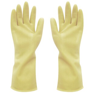 粤龙牛筋乳胶加厚手套洗衣洗碗家用俊达手套橡胶皮清洁耐用厨房