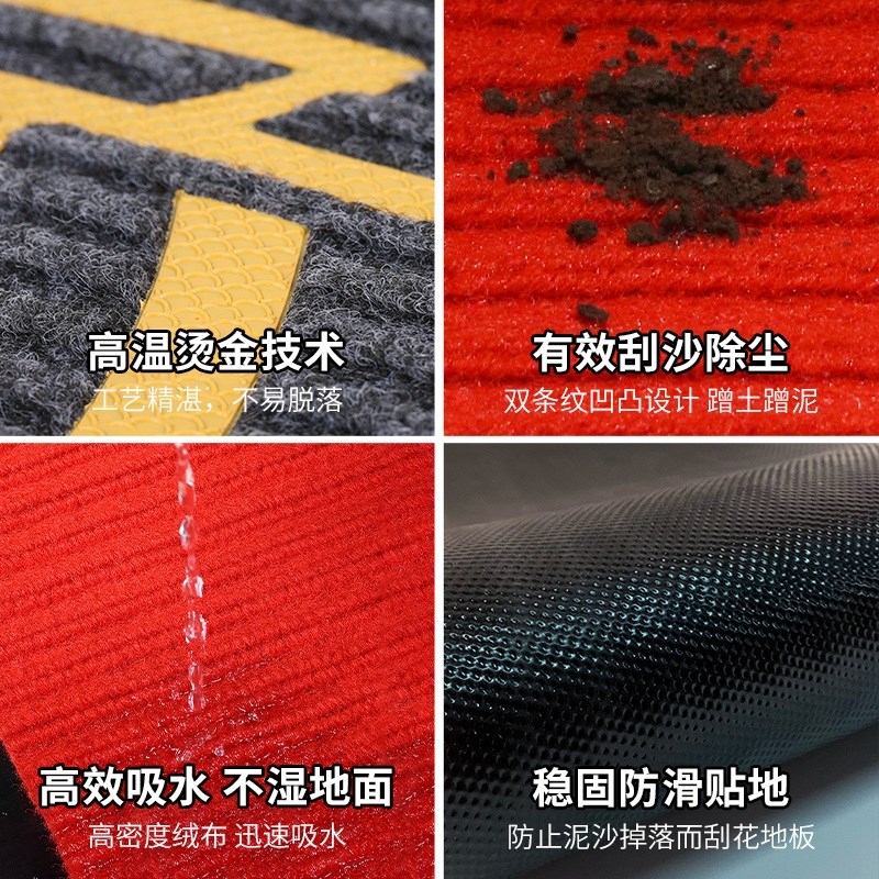 新款入户门地垫出入平安门垫进门大门口脚垫门外玄关防滑除尘地毯