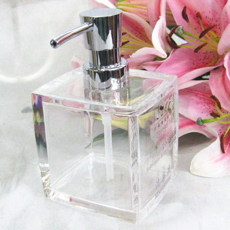 创意透明压克力有机玻璃台面皂液器浴室酒店宾馆公共洗手液乳液瓶