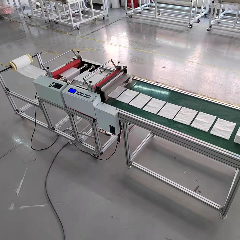 HDT定制全自动电脑输送带裁切机无纺布横切机离型膜pet膜切片机