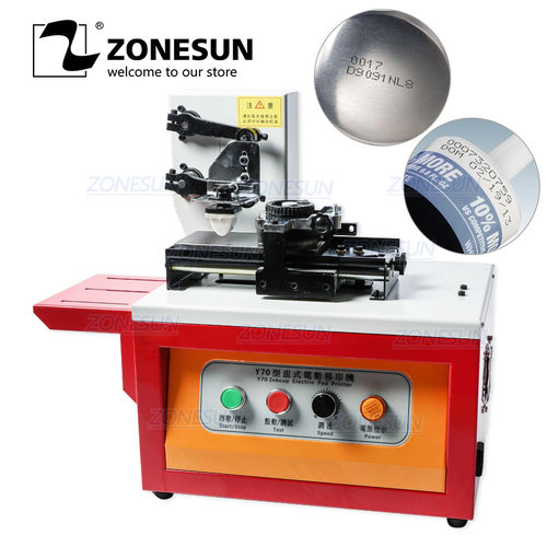 ZONESUN气动单色移印机 玩具文具日期编码移印机 半自动移印机