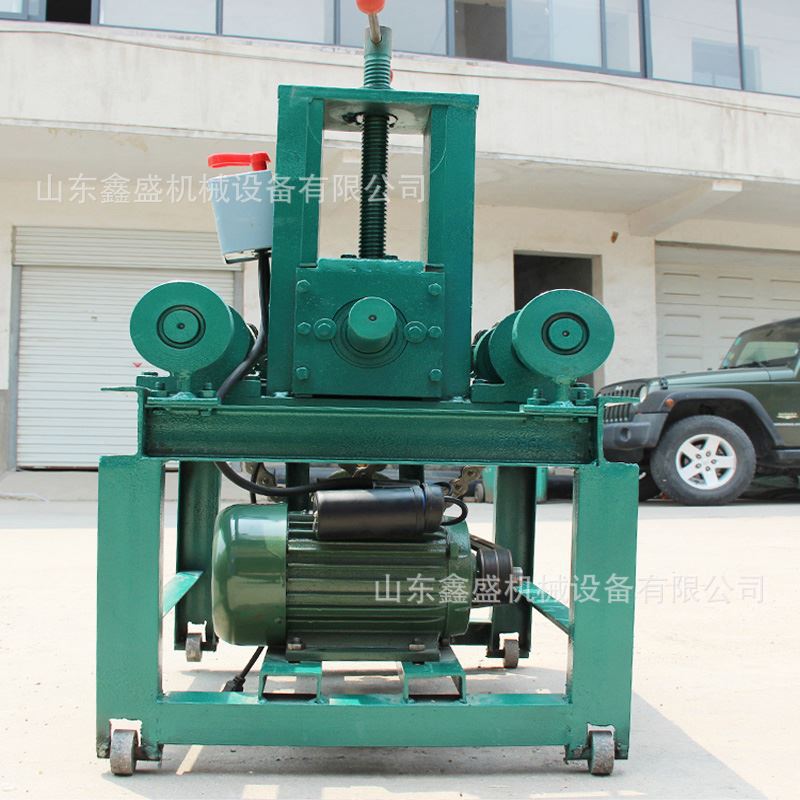 76型立式弯管机 加工铁艺弧形弯圆机 220v大棚圆管方管折弯机厂家