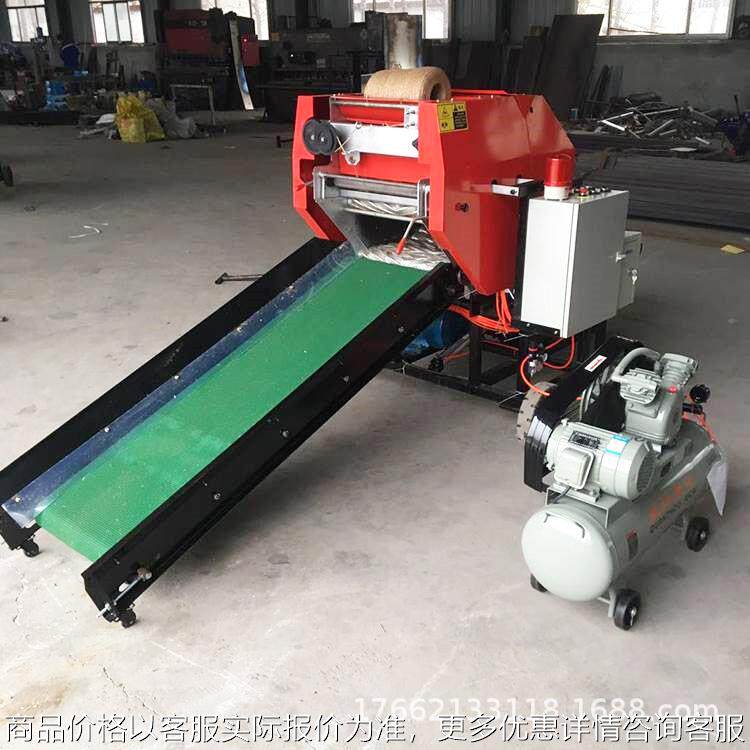 各种青贮打捆包膜机干鲜玉米秸秆储备打包机养殖牛羊饲料压块机