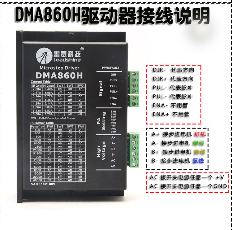 雷赛驱动器DMH ND227 步进电机驱动器雷塞 雕刻机