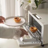 LUD巴慕达蒸汽烤箱家用小型电烤箱复烤面包台式 烘焙迷你烤箱