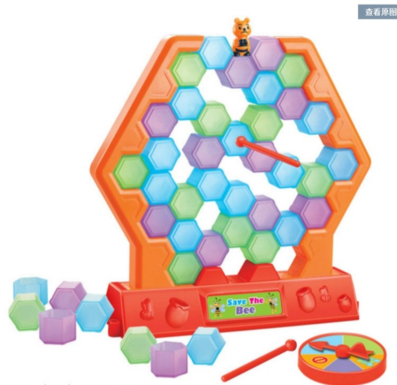 亲子益智桌游 捣蛋先生拆墙游戏拯救企鹅蜜蜂破冰台 儿童益智玩具