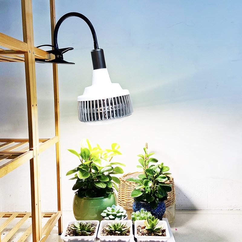 led全光谱植物补光灯泡夹子款生长灯多肉防徒上色蔬菜绿植仿太阳