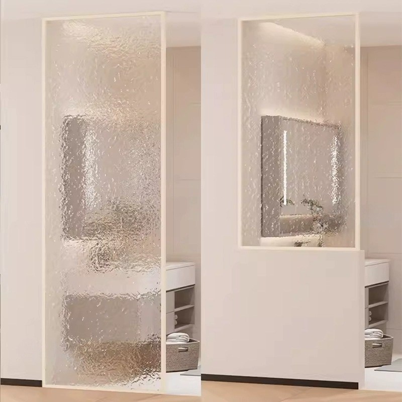 定制海棠花复古中古风隔断窗户客厅屏风入户圆弧窗户装饰卧室格条