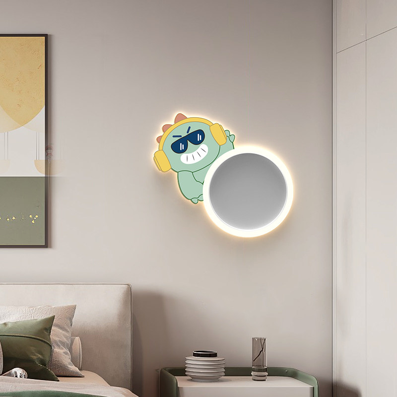 儿童房间壁灯男女孩现代时尚卧室床头灯卡通护眼背景墙装饰灯,家装灯饰光源,壁灯,淘宝优惠券,粉丝福利购,淘宝优惠卷