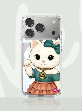 苹果iPhone17手机壳ProMax招财猫可爱日系Pro卡通Air磁吸晶透全包