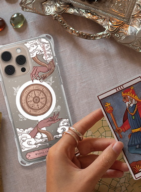 【神秘塔罗】小众高级感适用iPhone16ProMax苹果15手机壳艺术16Plus Pro磁吸晶透壳