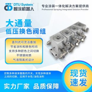 智涂 低压涂料换色阀 ABB水性涂料不锈钢低压换色阀 喷涂附件流体