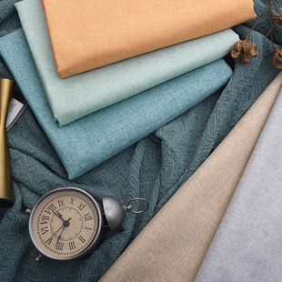 米宽 素色细麻布沙发布料面料坐垫加厚粗亚麻棉麻纯色防尘桌布