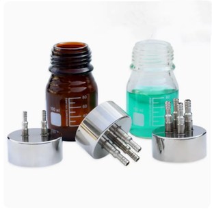 一体补料瓶盖生物 发酵瓶盖流动相瓶盖废液瓶盖 通通通通中号小号