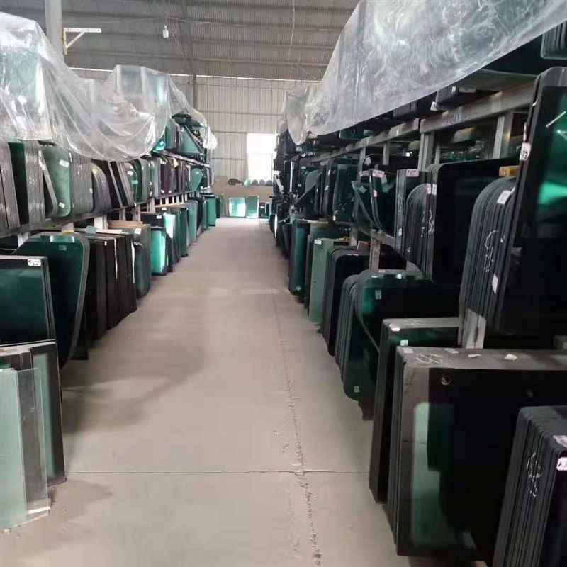 适用山推E挖掘机玻璃前挡下门下后侧门上推拉窗天窗右侧后挡风