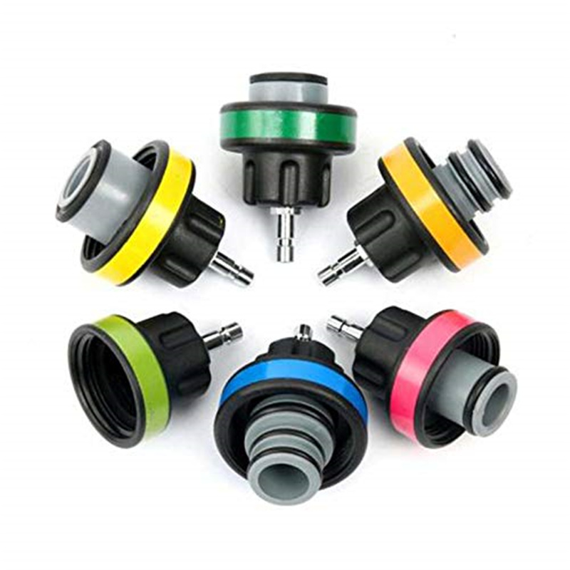 汽车水箱打压测漏工具加压器 防冻液更换加注器 水箱压力表检漏仪