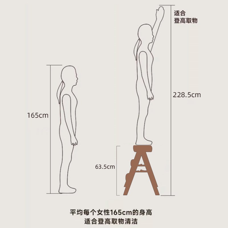 折叠梯凳加厚加粗登高梯凳家用爬梯人字梯小型轻便两用合梯子