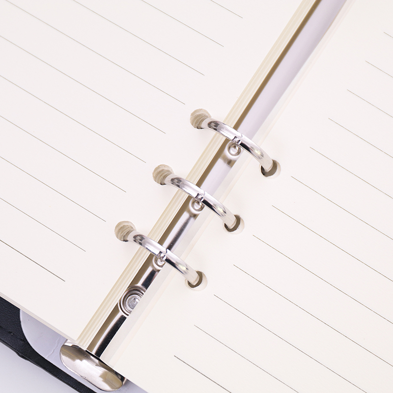 记事本商务5b5复古活页笔记本1kk皮面办公会议记录本薄定制