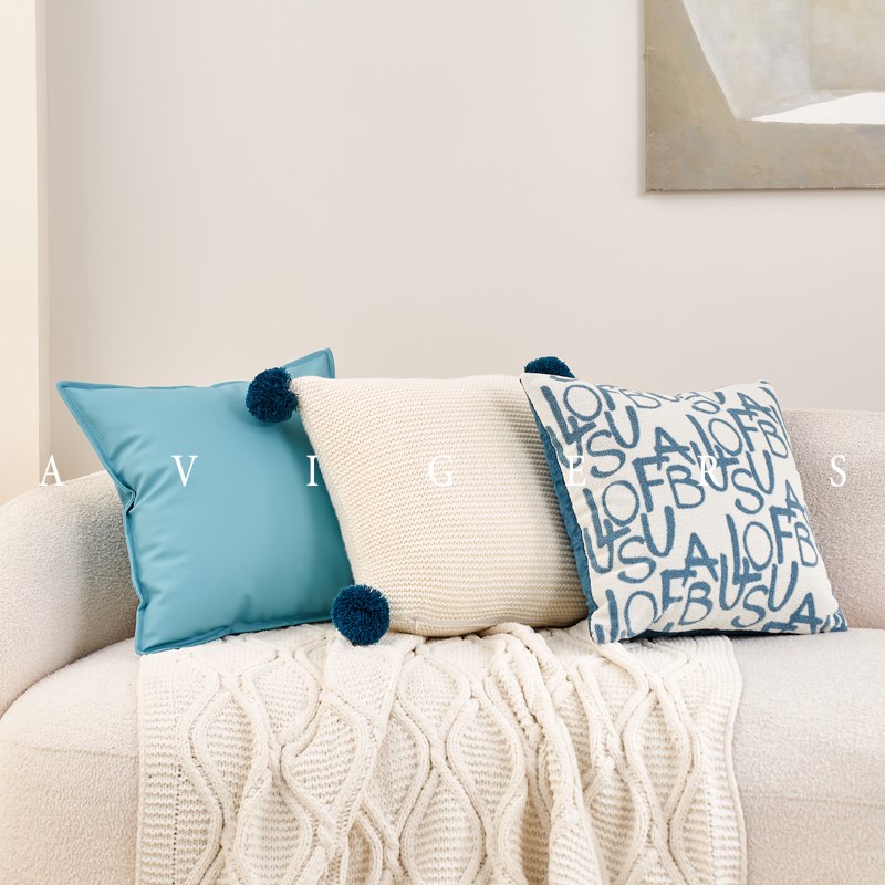 现代新款抱枕沙发客厅靠背床头软包高级大靠垫座椅腰枕含芯