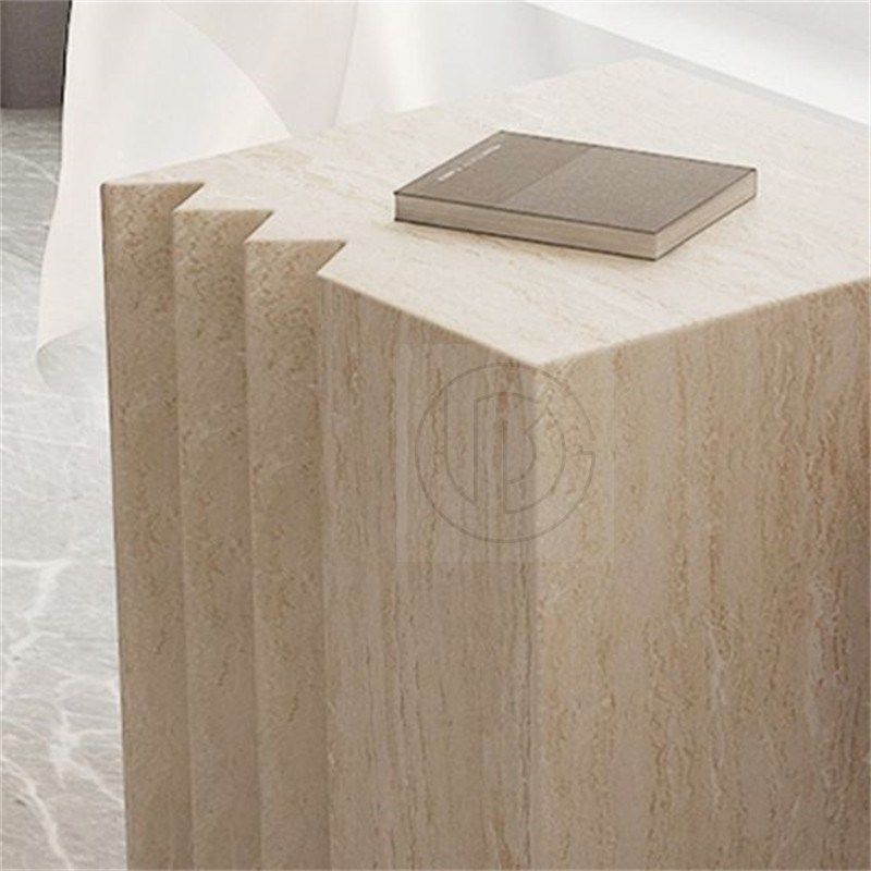 黄洞石槽雕塑台大理石六面几何体电视柜装饰品极简沙发边几,家居饰品,落地摆件,淘宝优惠券,粉丝福利购,淘宝优惠卷